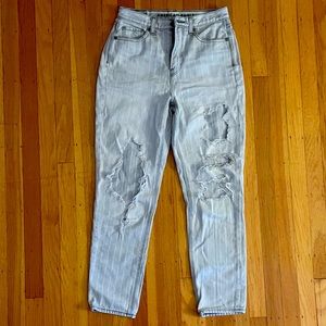 American Eagle Grey Ripped Jeans